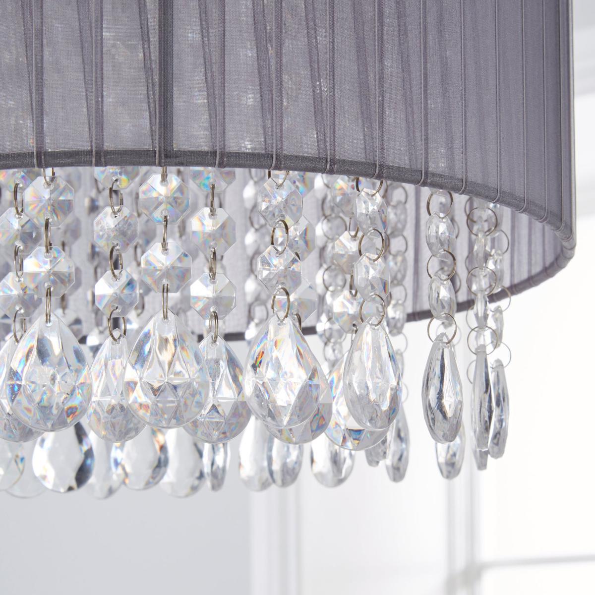 Riah Jewel Shade Grey Easy Fit Pendant Grey – image 3