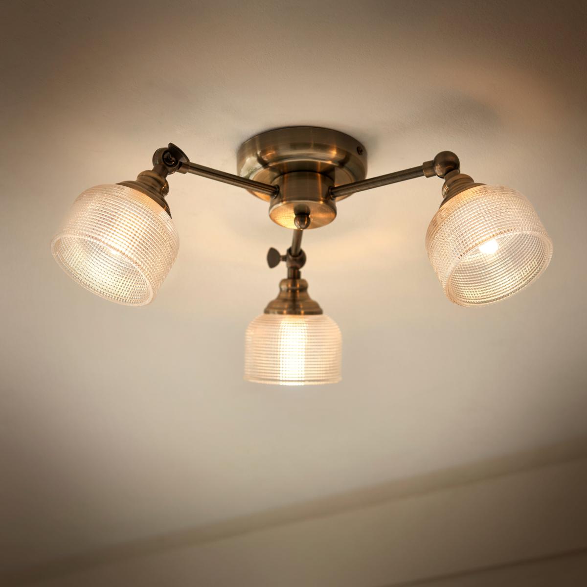Amesbury Industrial 3 Light Semi Flush Ceiling Light – image 2
