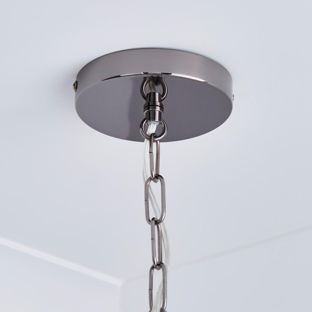 Seraphina 1 Light Mercury Glass Pendant Ceiling Fitting Gold – image 4