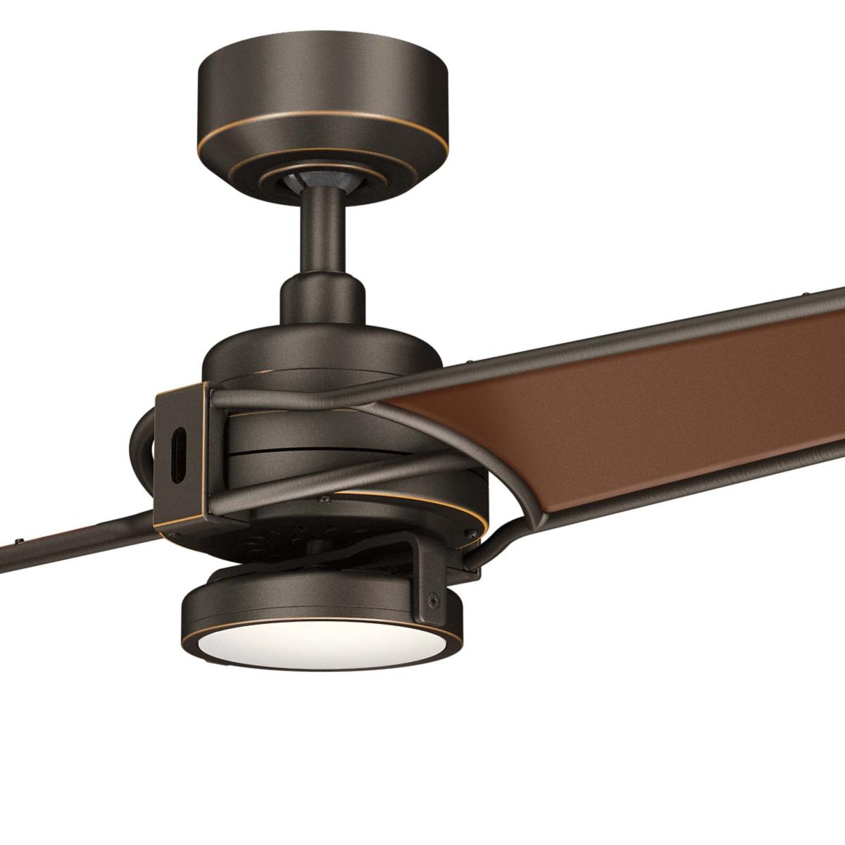 Kichler Xety Ceiling Fan with Light & Remote, 142cm Bronze – image 2