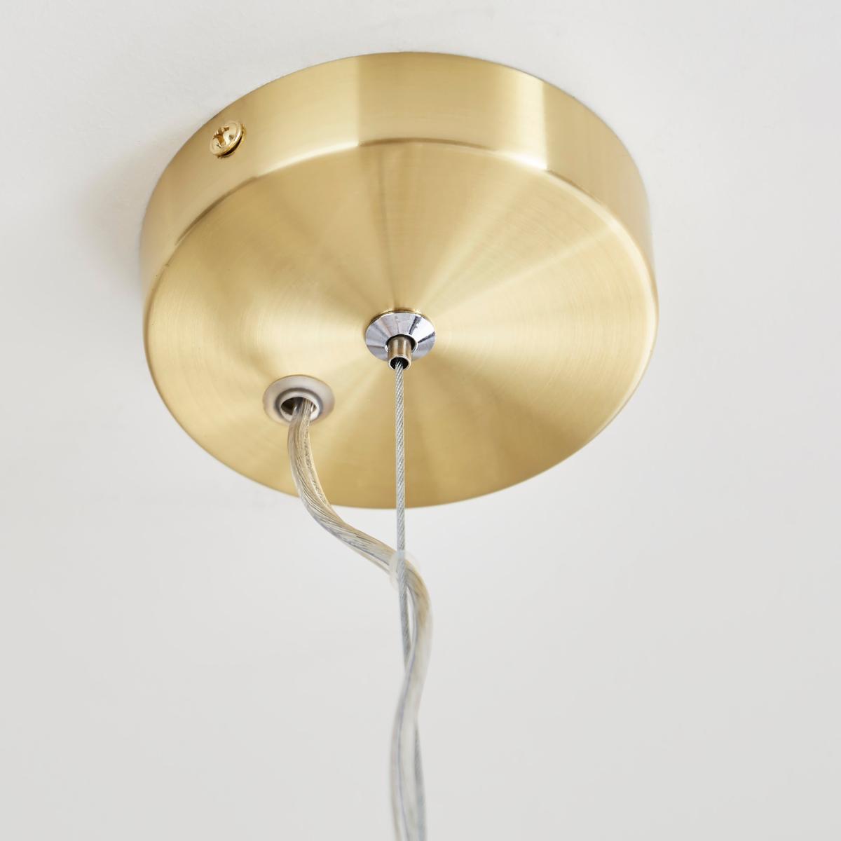 Leirah Ribbed 5 Light Ceiling Light Gold – image 4