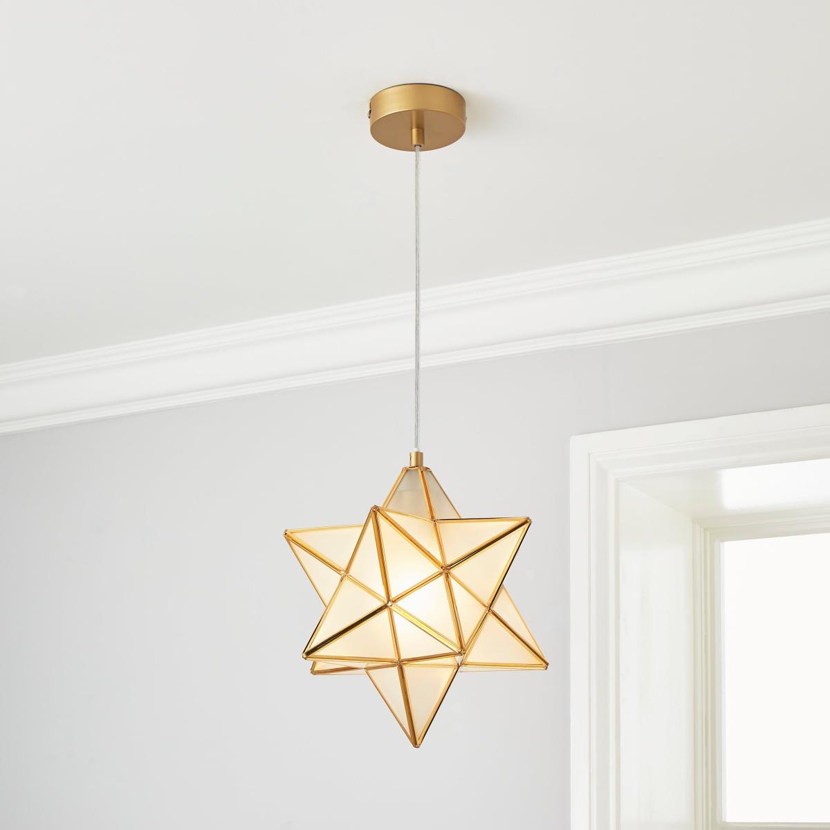 Virgo Star 26cm Ceiling Fitting Gold – image 1