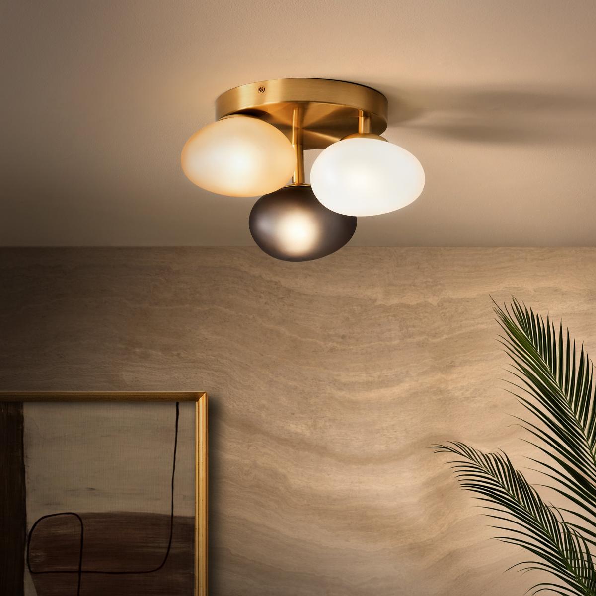 Pebble 3 Light Flush Ceiling Light – image 2