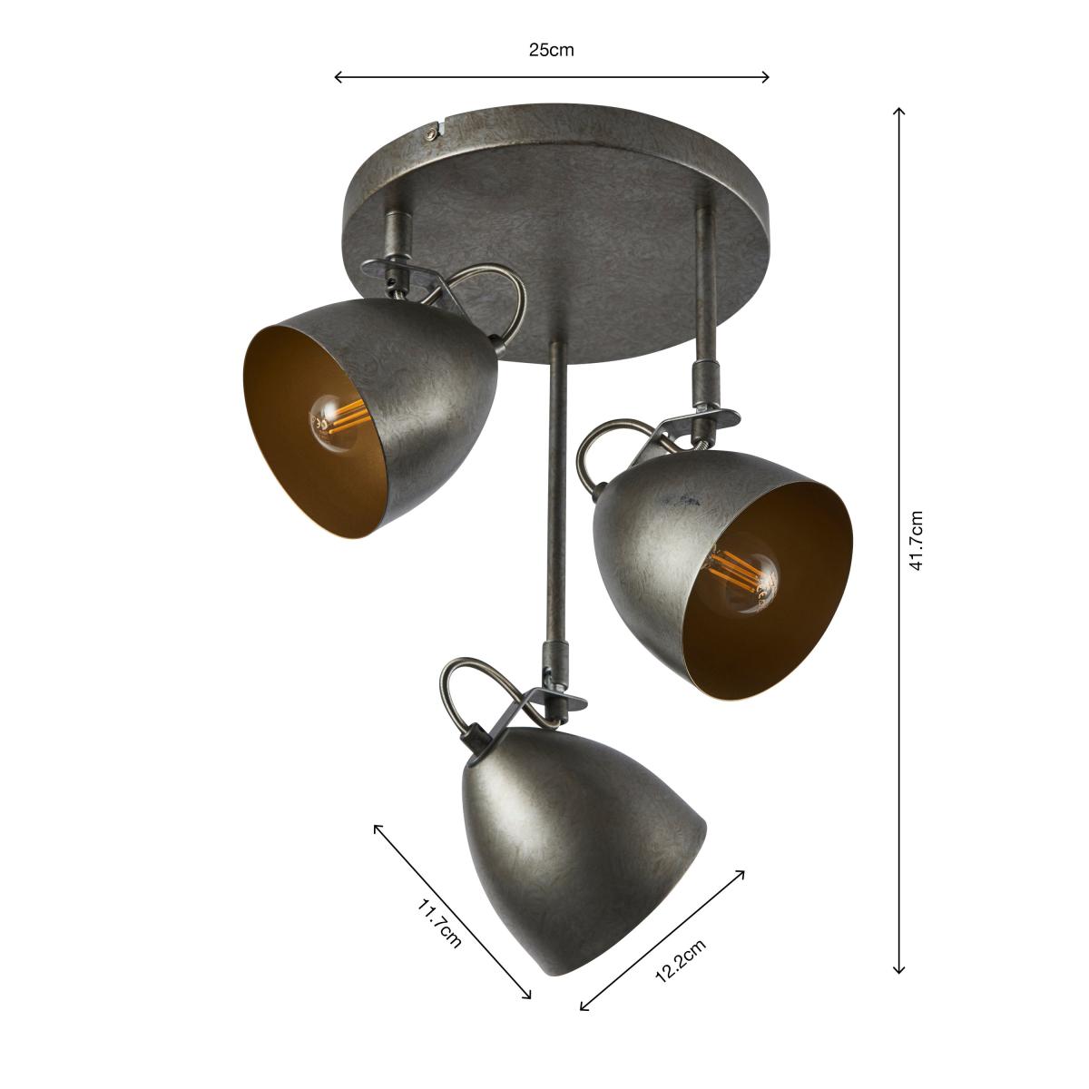 Rolton 3 Light Gunmetal Spotlight Gunmetal (Grey) – image 7