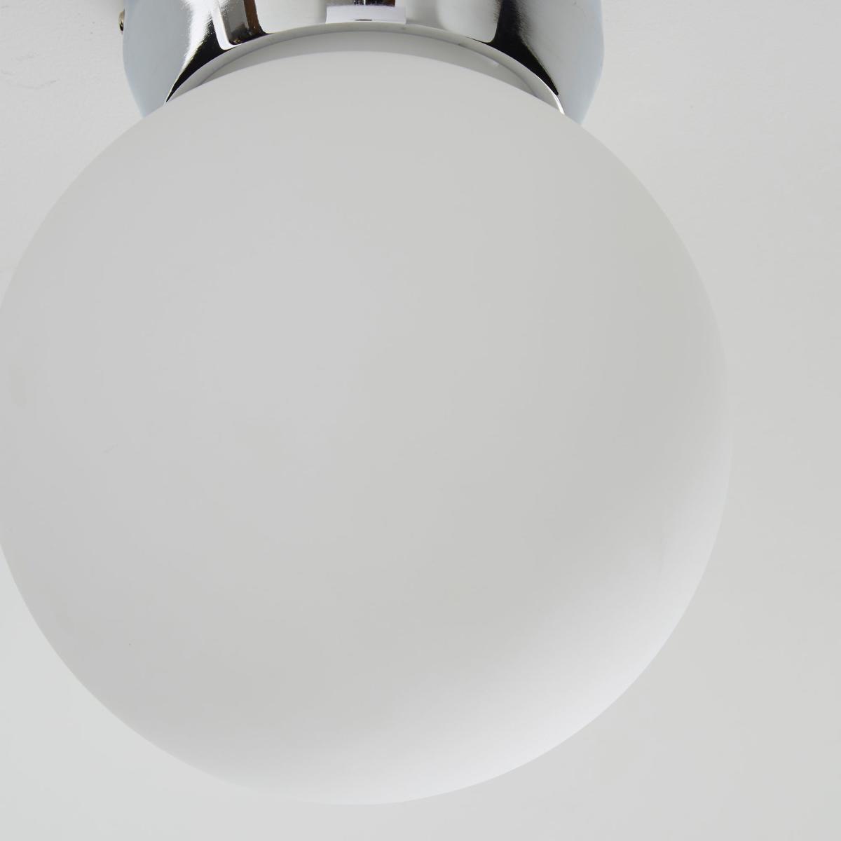 Harlow 1 Light Frosted Glass Flush Ceiling Fitting White – image 3