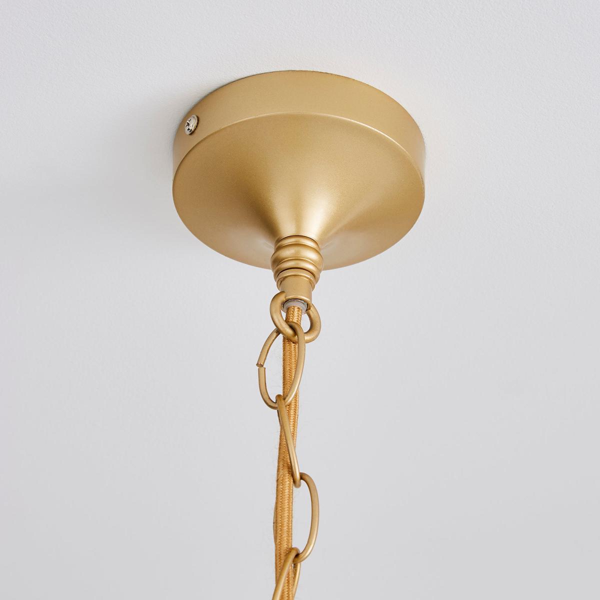 Farrah Palm Leaf Ceiling Fitting Gold Gold – image 4