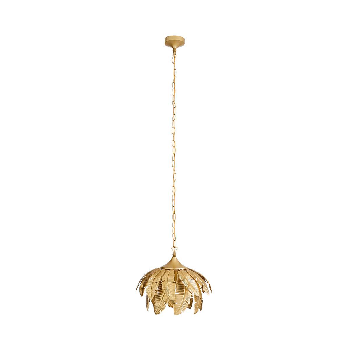 Farrah Palm Leaf Ceiling Fitting Gold Gold – image 5