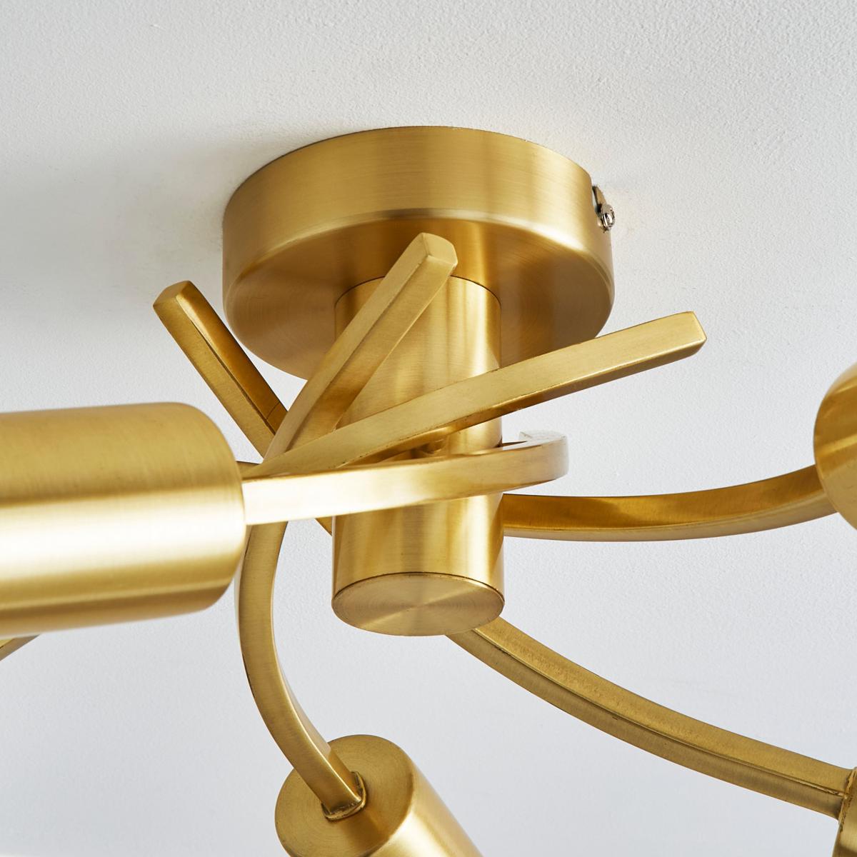 Corvus 5 Light Ceiling Fitting Gold – image 4