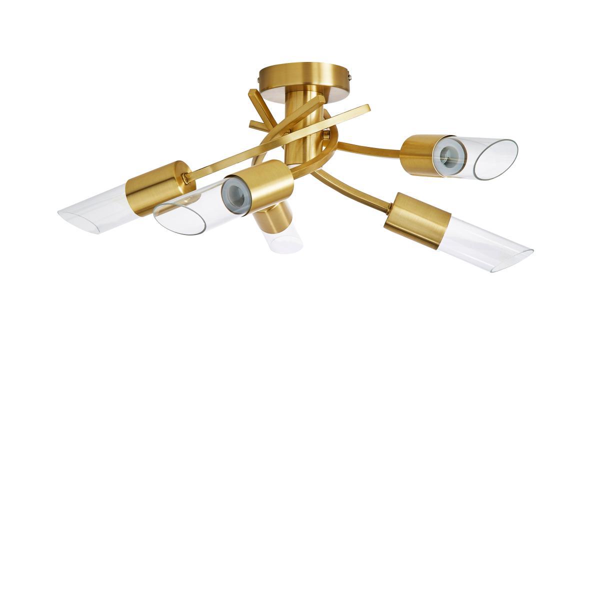 Corvus 5 Light Ceiling Fitting Gold – image 5