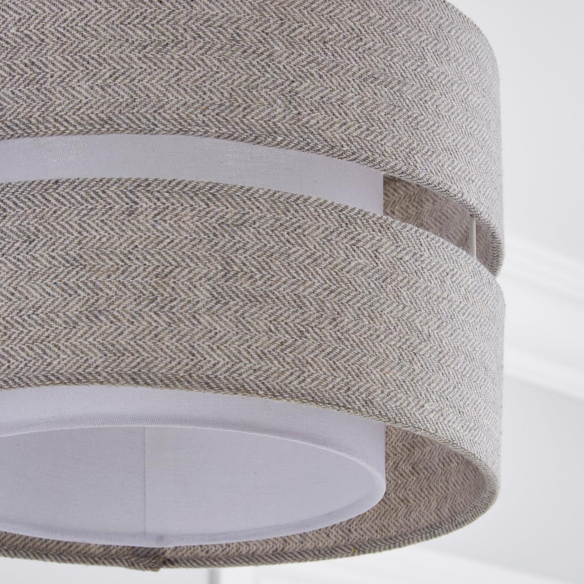 Frea Lennox Shade 30cm Herringbone White White – image 3