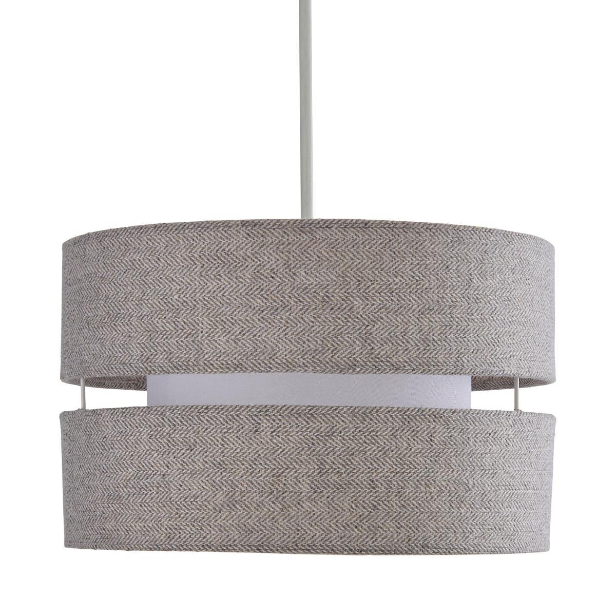 Frea Lennox Shade 30cm Herringbone White White – image 4
