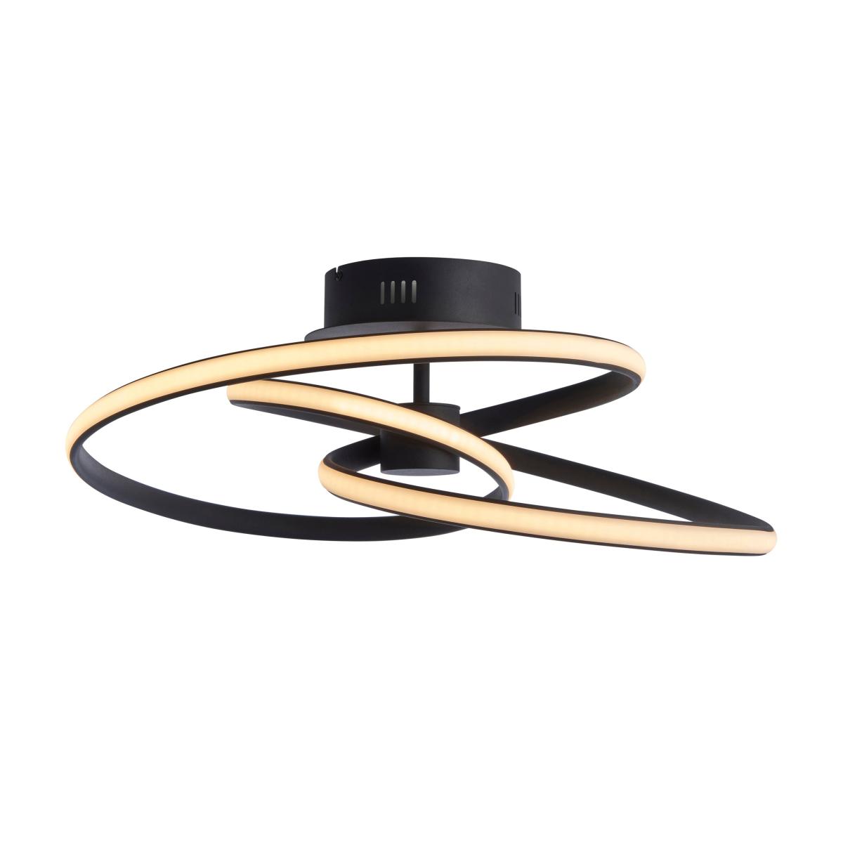 Vogue Apollo Semi Flush Ceiling Light Black – image 7