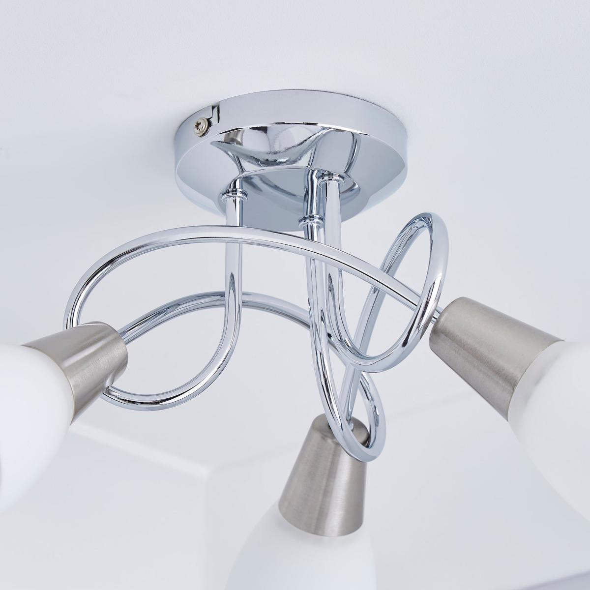 Smithson 3 Light Chrome Ceiling Fitting Silver – image 4
