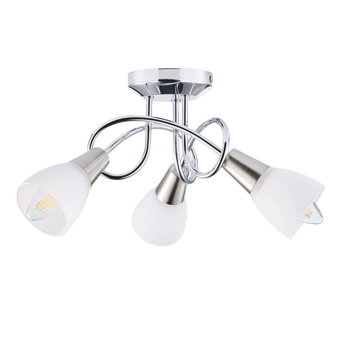 Smithson 3 Light Chrome Ceiling Fitting Silver – image 5