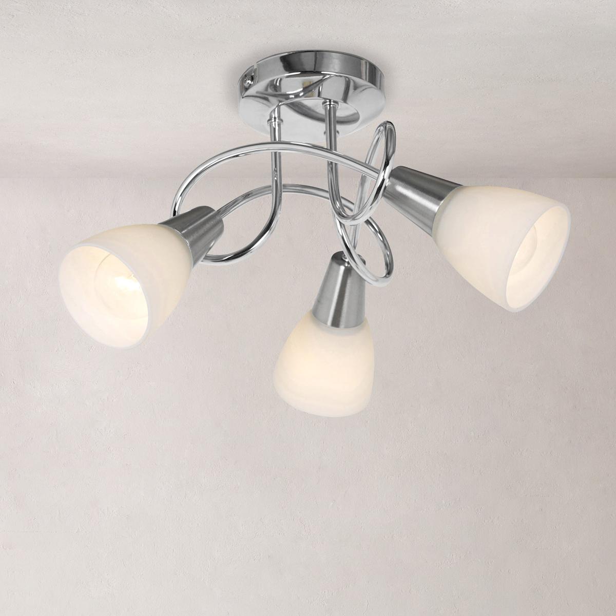 Smithson 3 Light Chrome Ceiling Fitting Silver – image 7