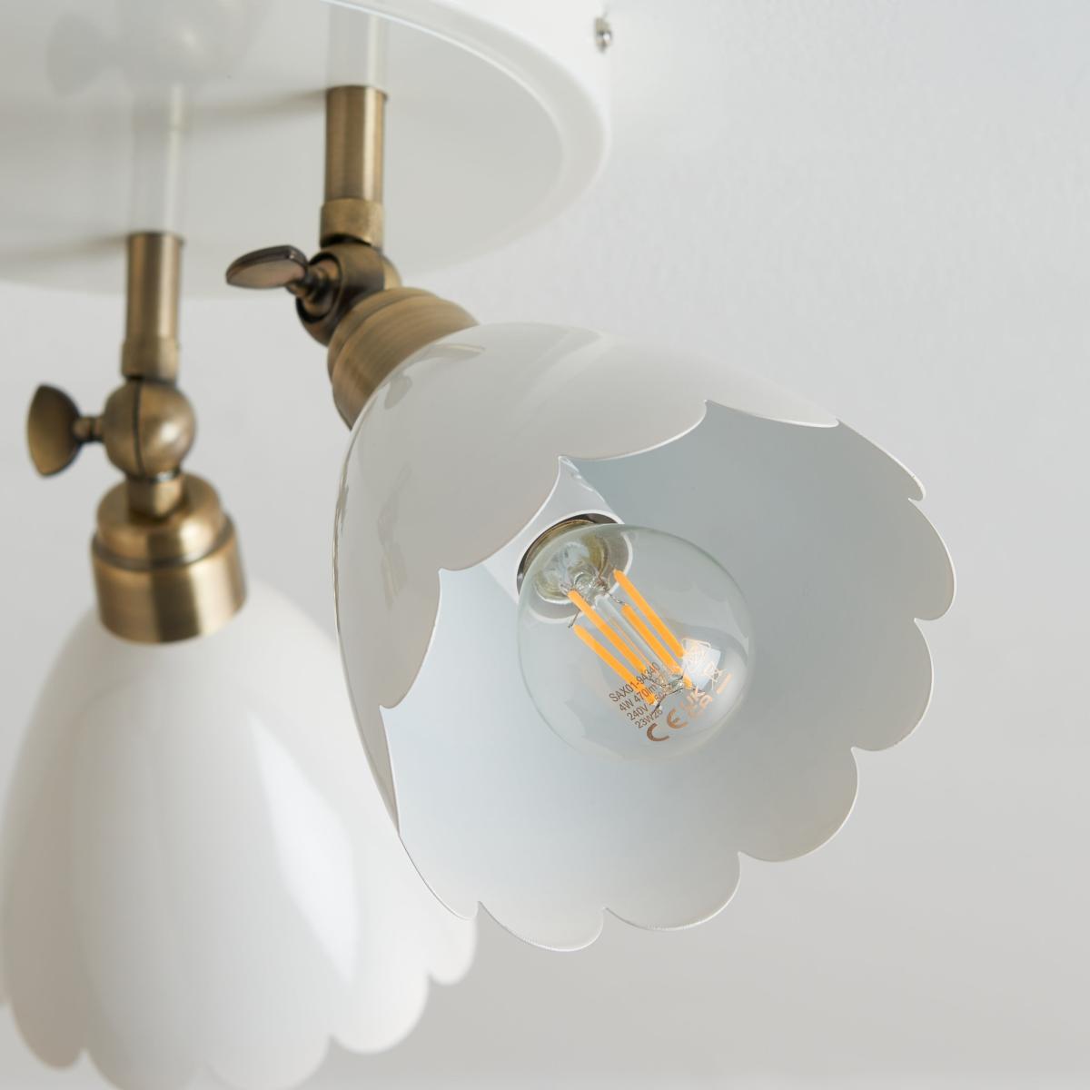 Remi Scalloped 3 Light Adjustable Spotlight – image 3