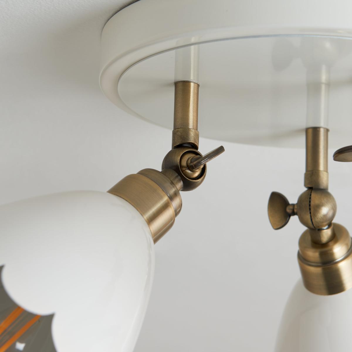 Remi Scalloped 3 Light Adjustable Spotlight – image 4