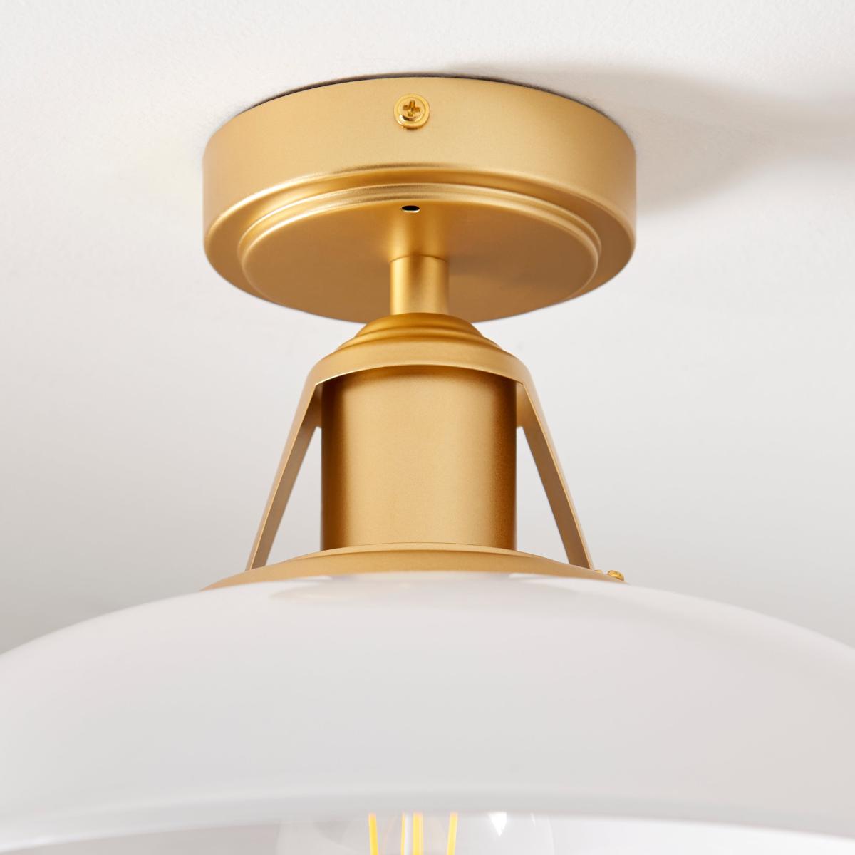 Oraya Bathroom 1 Light Flush Ceiling Fitting White – image 3