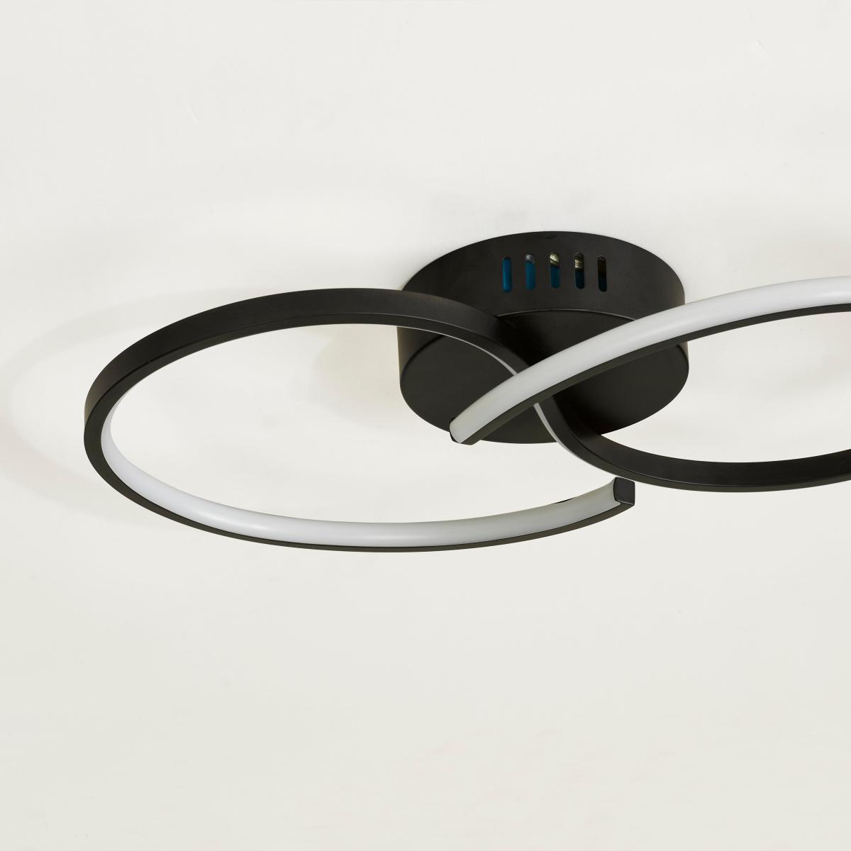 Infinity LED Ceiling Fitting Black – image 3