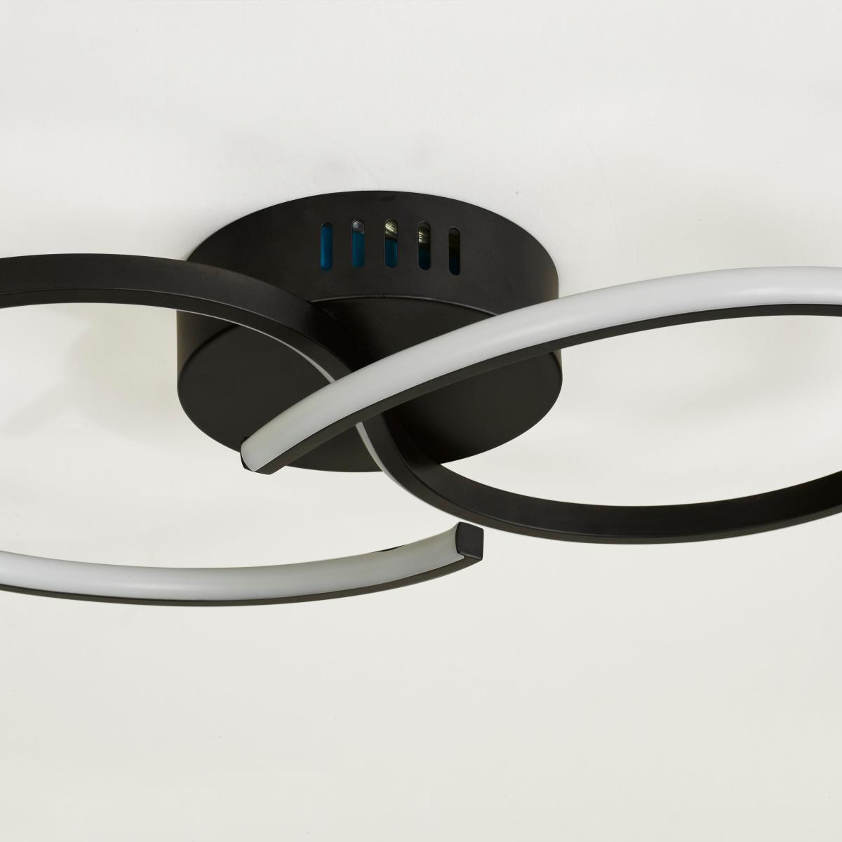Infinity LED Ceiling Fitting Black – image 4