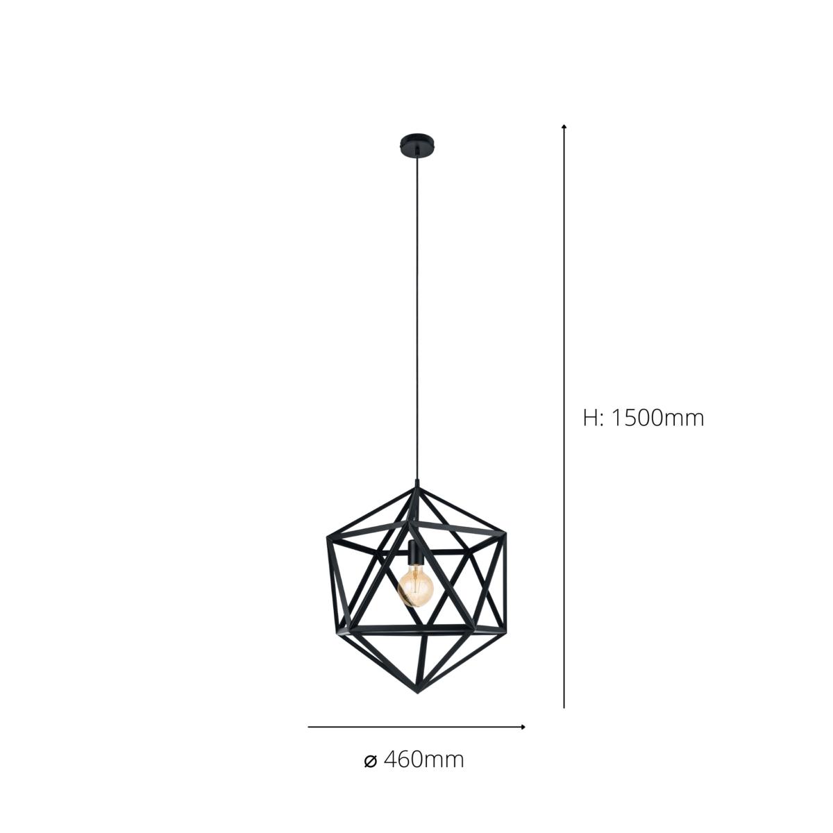 EGLO Embleton Star Pendant Light Black – image 5