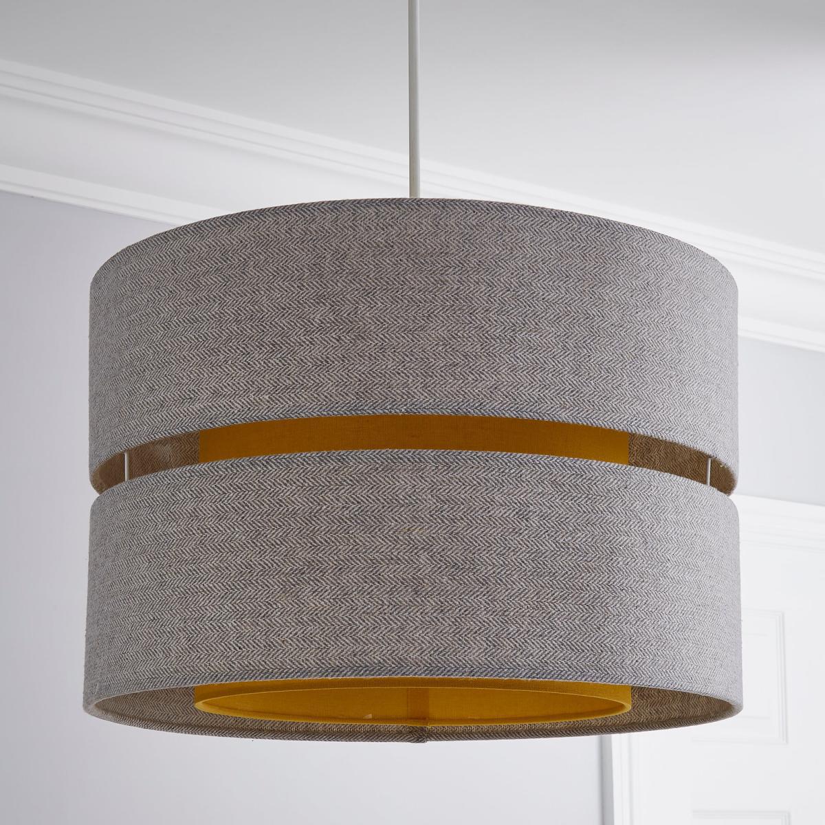 Frea Lennox 45cm Ochre Drum Shade Yellow – image 2