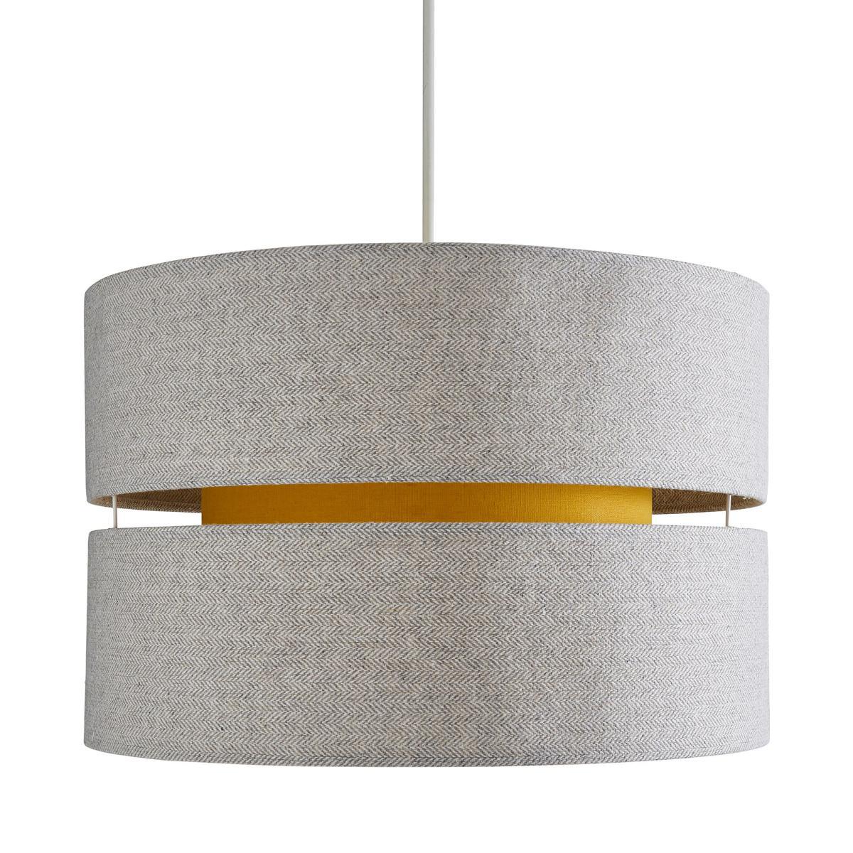 Frea Lennox 45cm Ochre Drum Shade Yellow – image 4