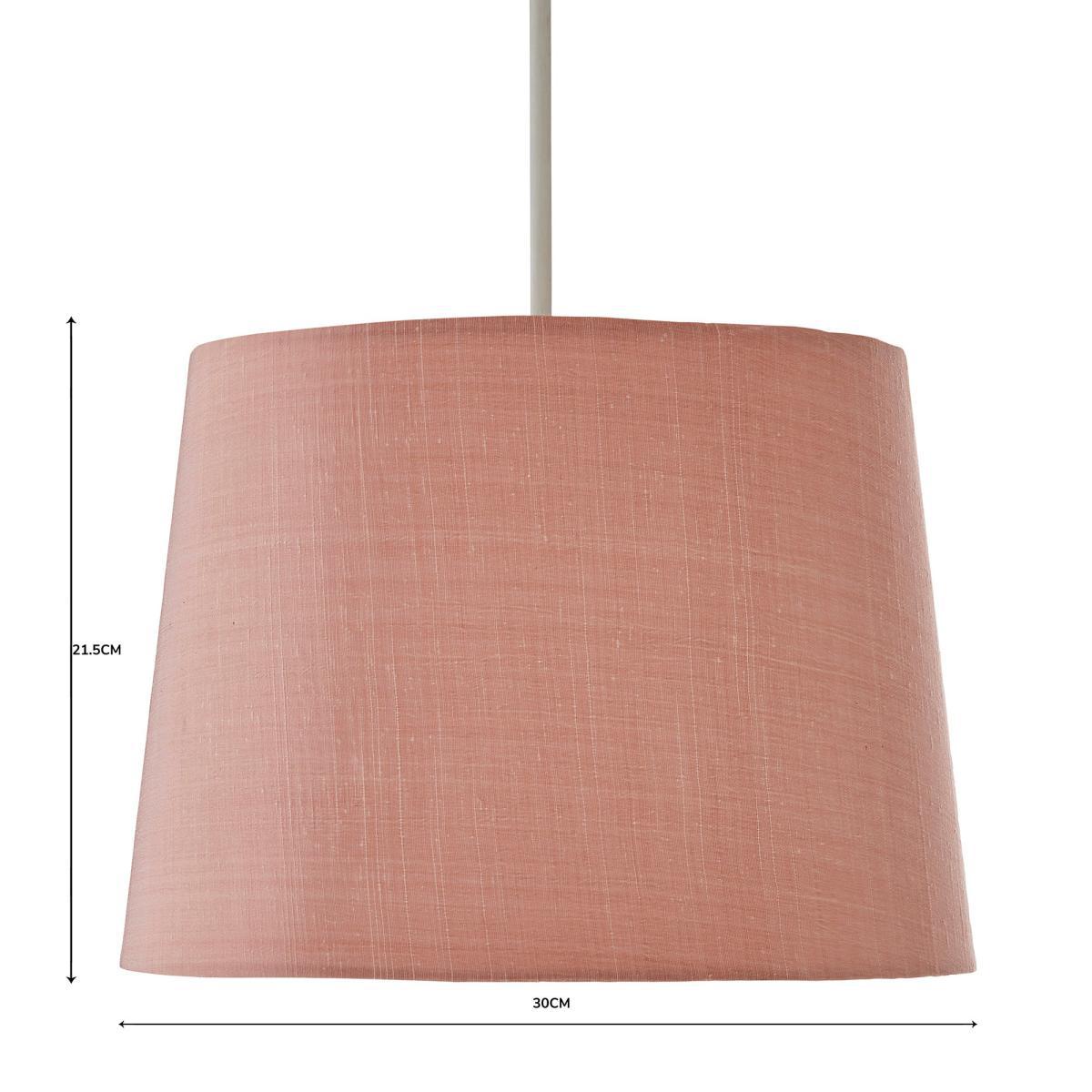 Mariah Faux Silk 30cm Slight Tapered Shade Pink – image 5
