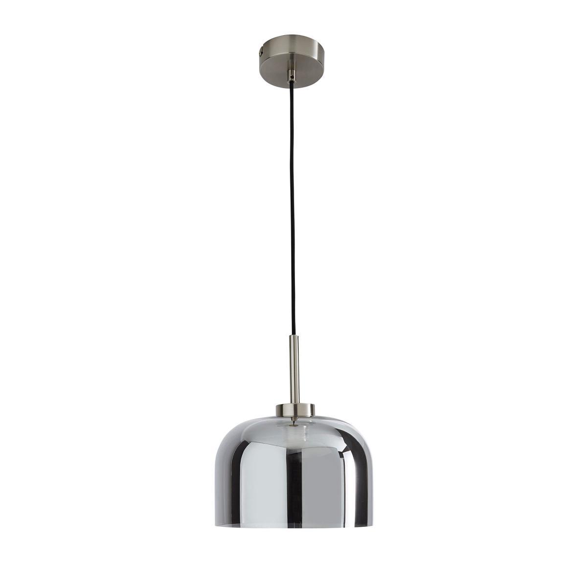 Palazzo Smoked Glass Pendant Ceiling Fitting Chrome – image 5