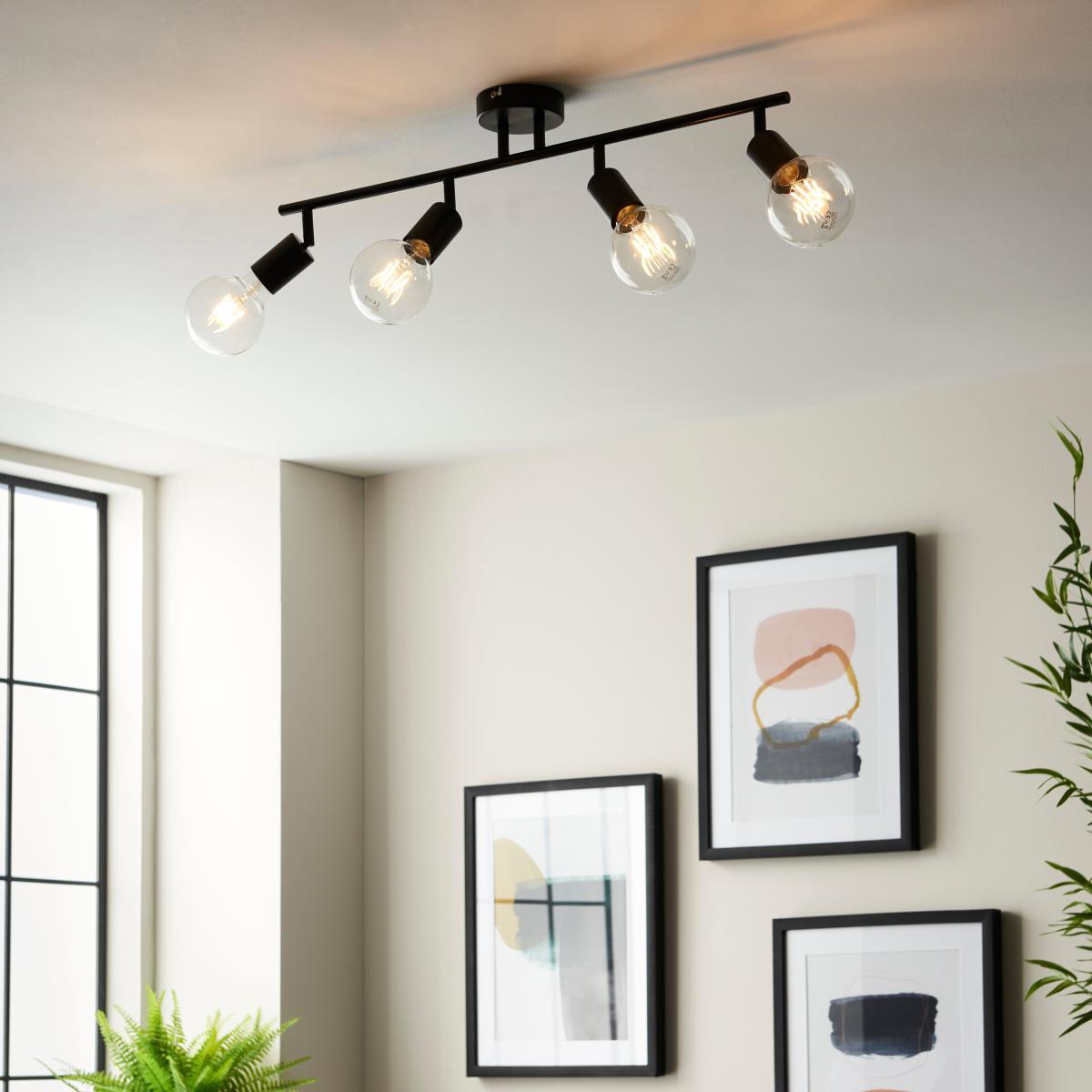 Koppla 4 Light Spotlight Bar Black – image 3