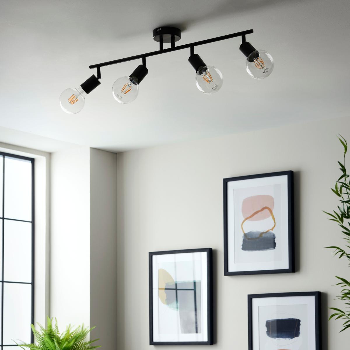 Koppla 4 Light Spotlight Bar Black – image 4