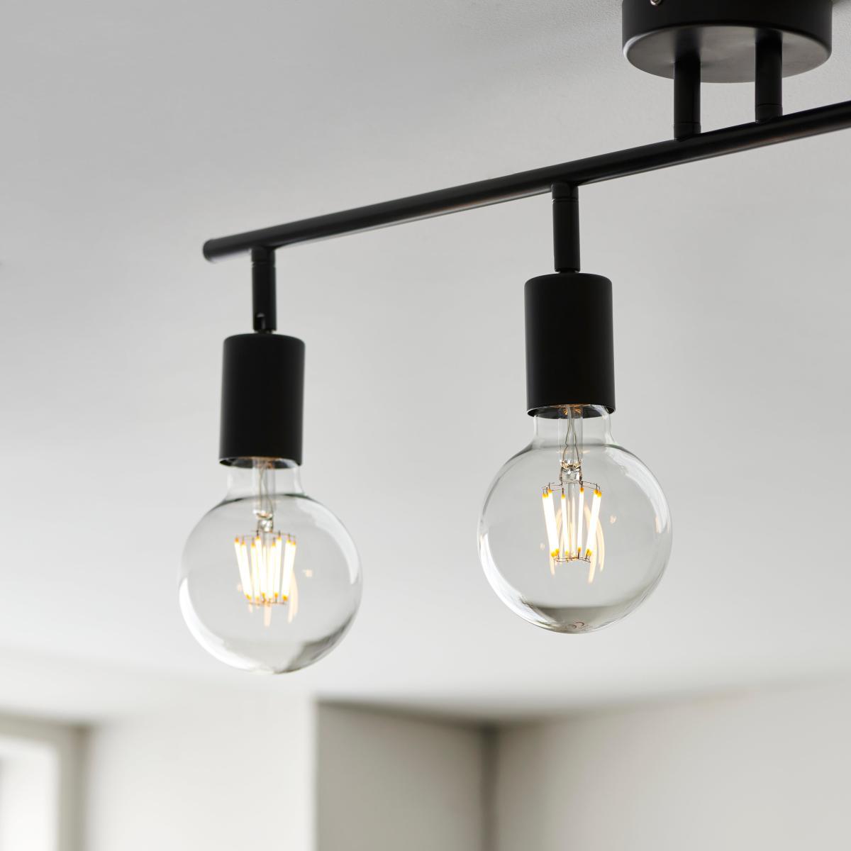 Koppla 4 Light Spotlight Bar Black – image 5