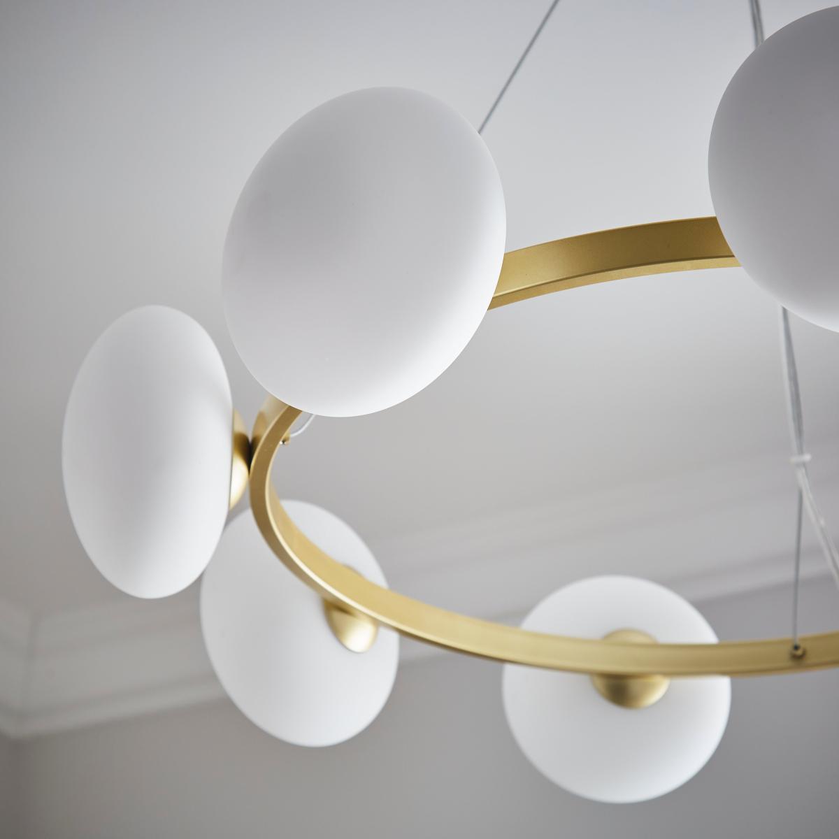 Yonah 8 Light Dimmable Pendant Light Gold – image 3