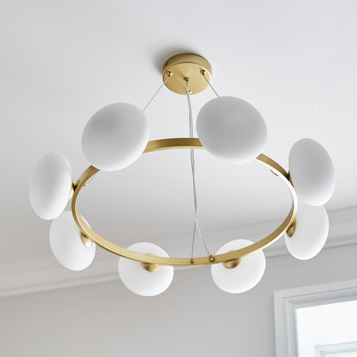 Yonah 8 Light Dimmable Pendant Light Gold – image 6