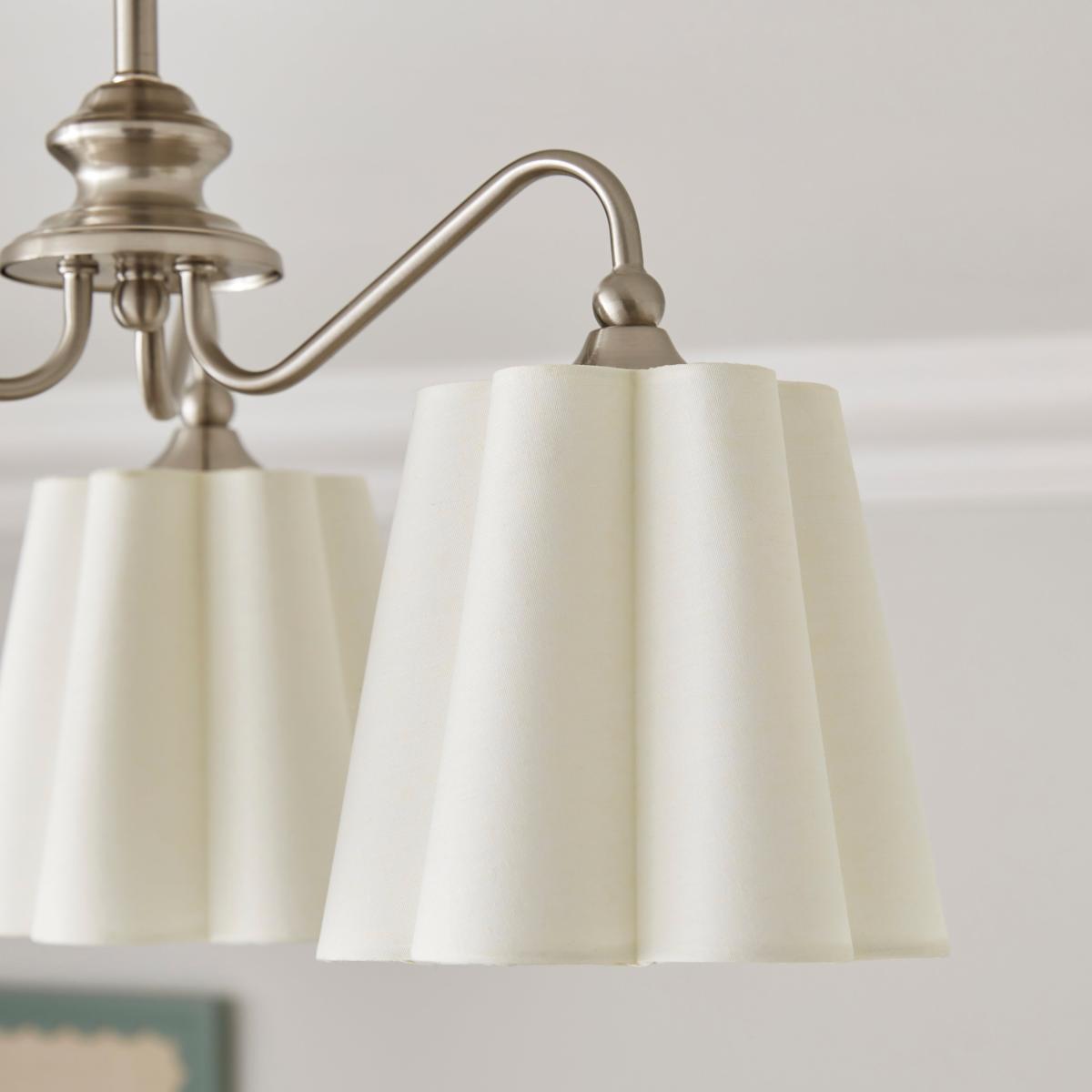 Nancy 3 Light Semi Flush Ceiling Light Silver – image 2