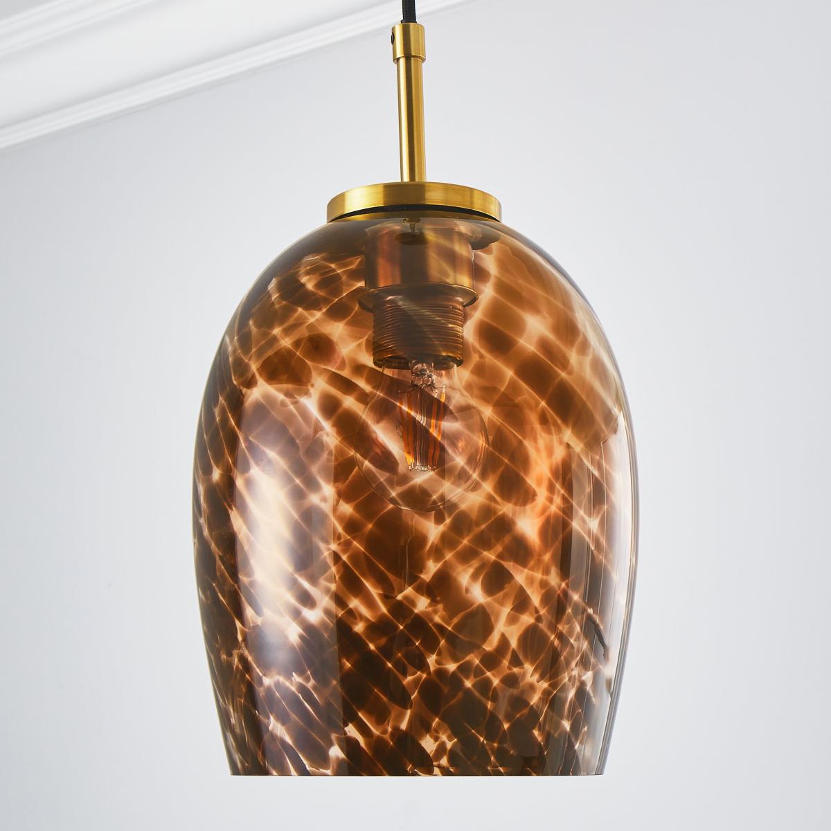Lilo 1 Light Pendant Ceiling Fitting Orange – image 3