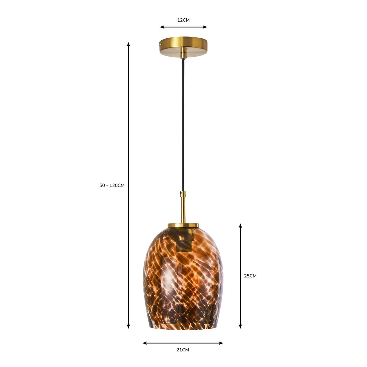 Lilo 1 Light Pendant Ceiling Fitting Orange – image 7