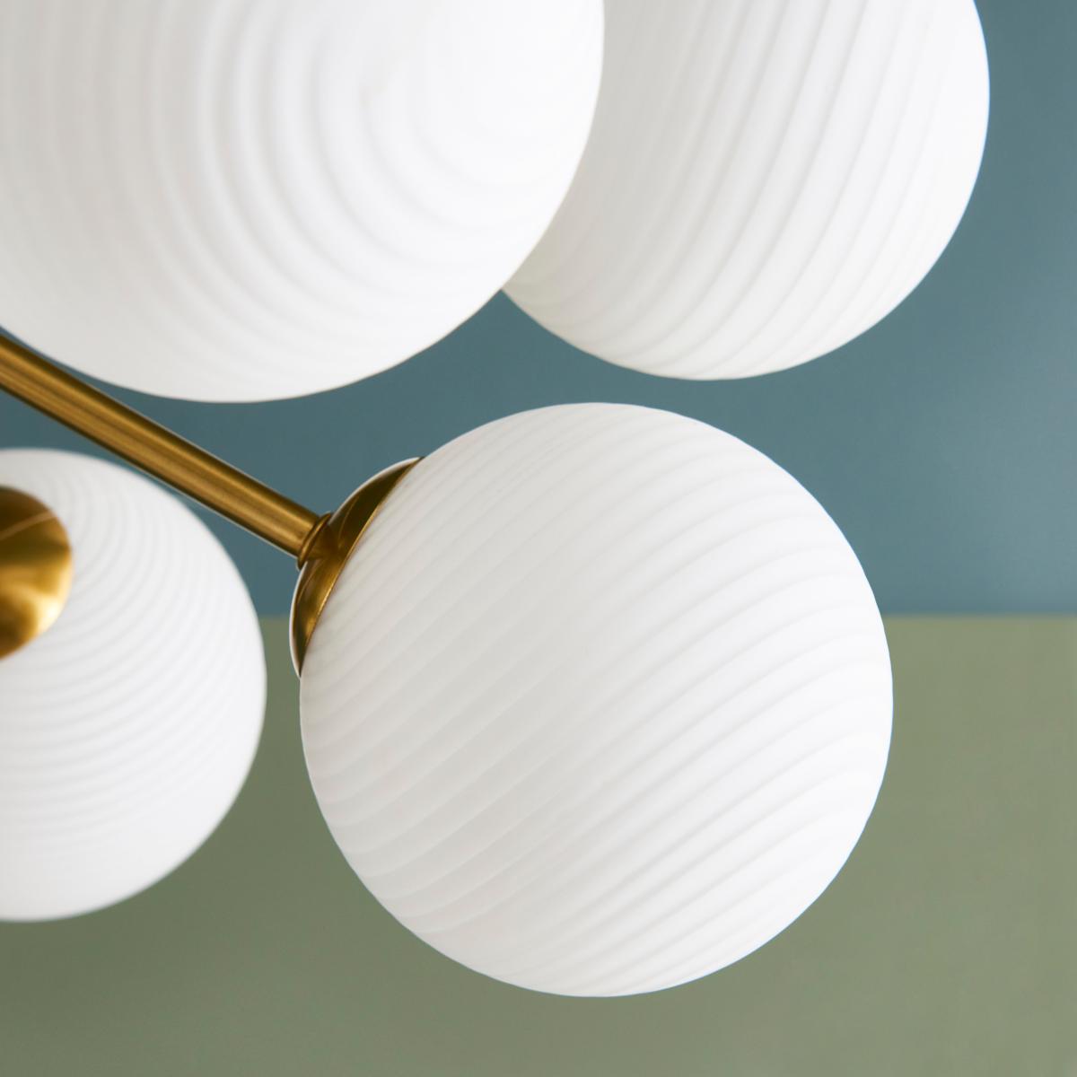 Swirl 10 Light Dimmable Ceiling Light White – image 3