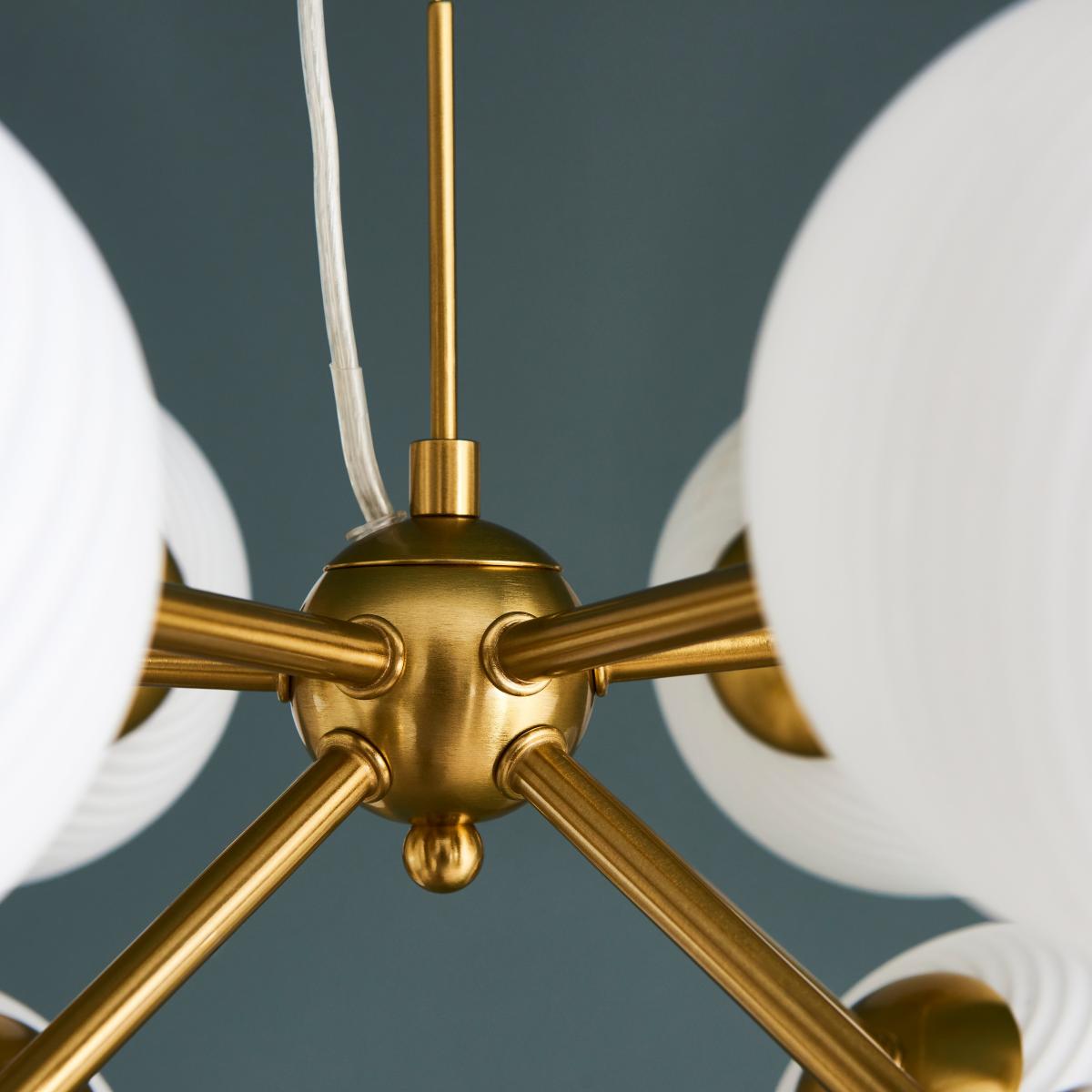 Swirl 10 Light Dimmable Ceiling Light White – image 4