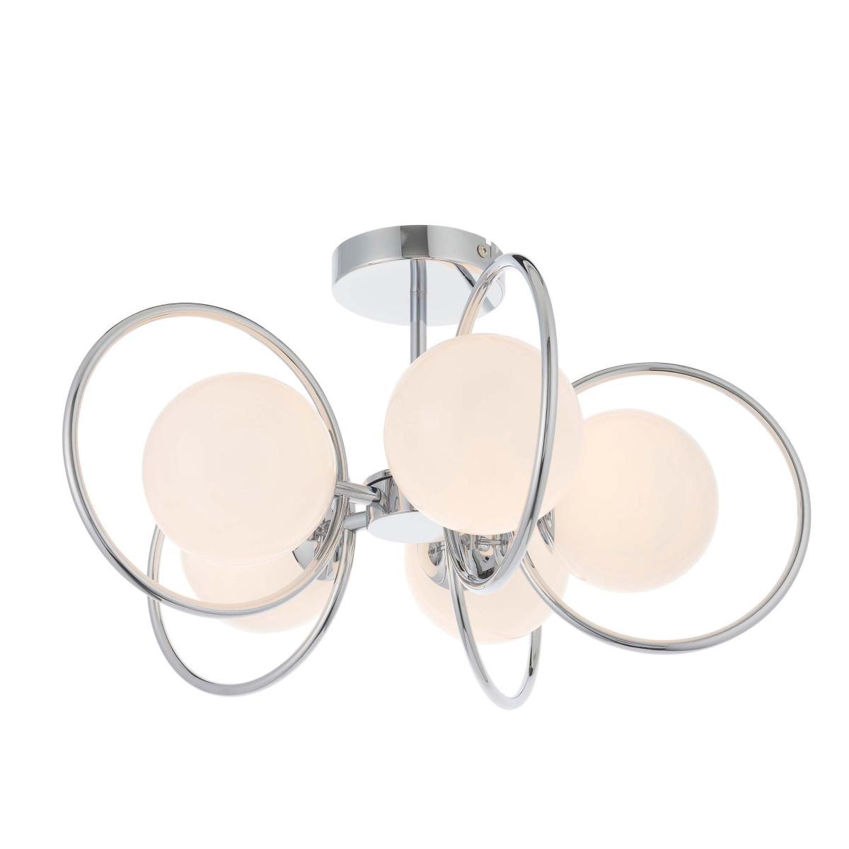 Vogue Oneida 5 Light Semi Flush Ceiling Fitting White – image 7