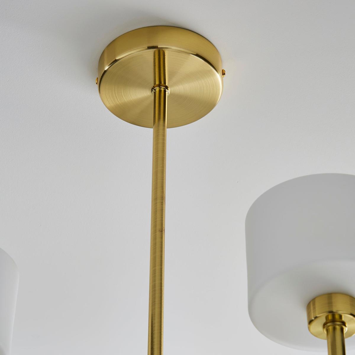 Elsie 3 Light Ceiling Fitting Brass Gold – image 4