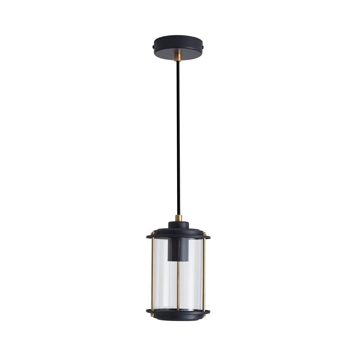 Weston 1 Light Industrial Ceiling Pendant Gold – image 5