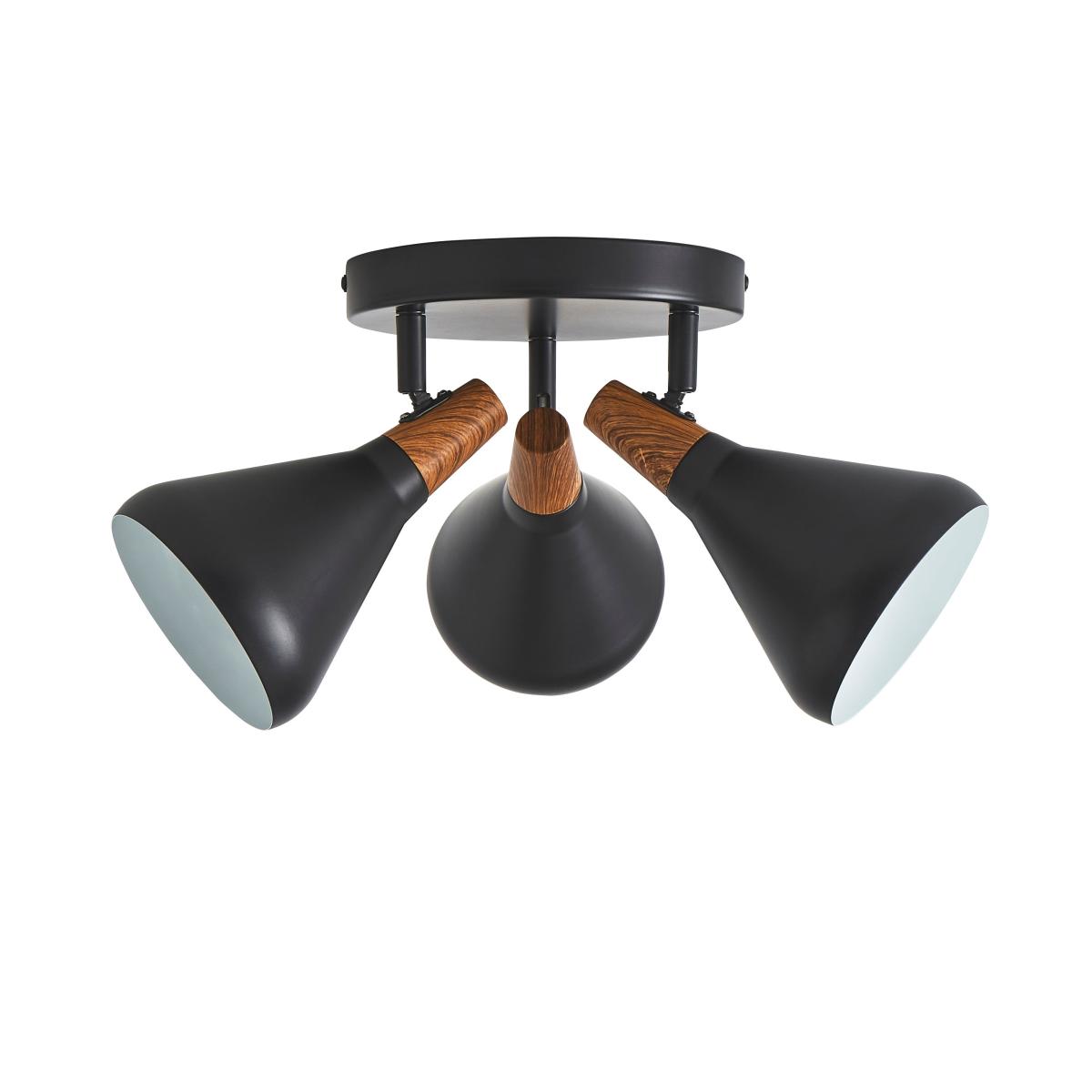Elements Wolston 3 Light Spotlight Black – image 5