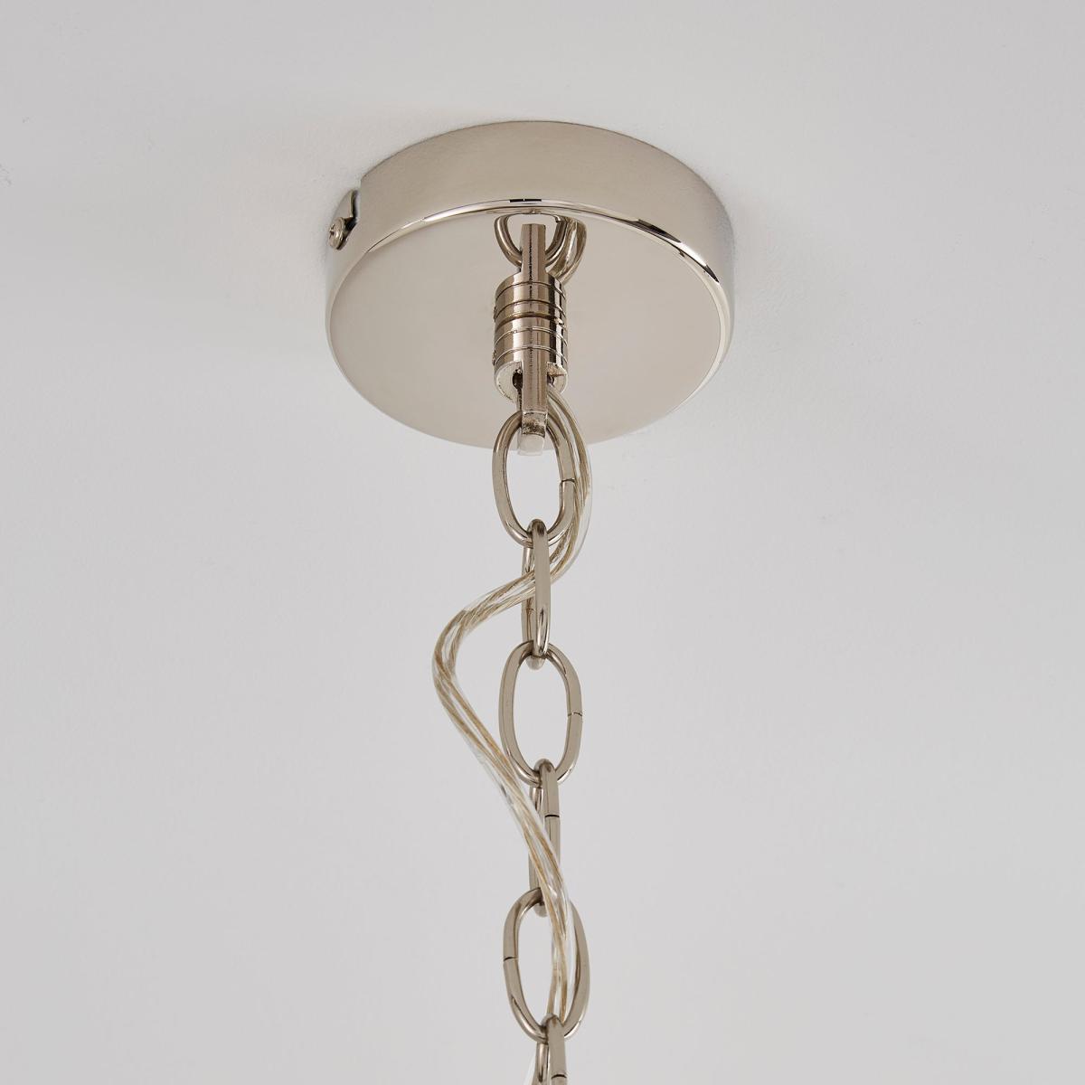 Dorma Purity Nickson Globe Ceiling Fitting Nickel – image 4