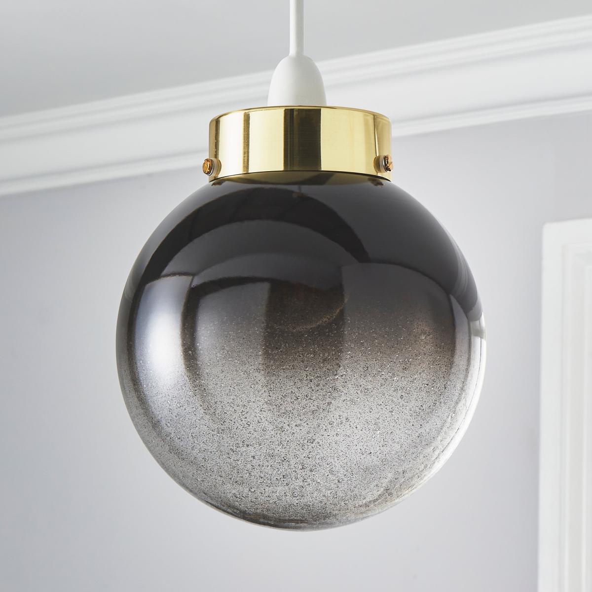 Torbay Easy Fit Pendant Shade Grey/Gold – image 2