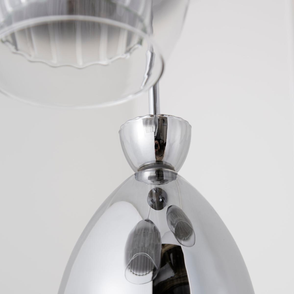 Sylvia 3 Light Cluster Ceiling Light Silver – image 3