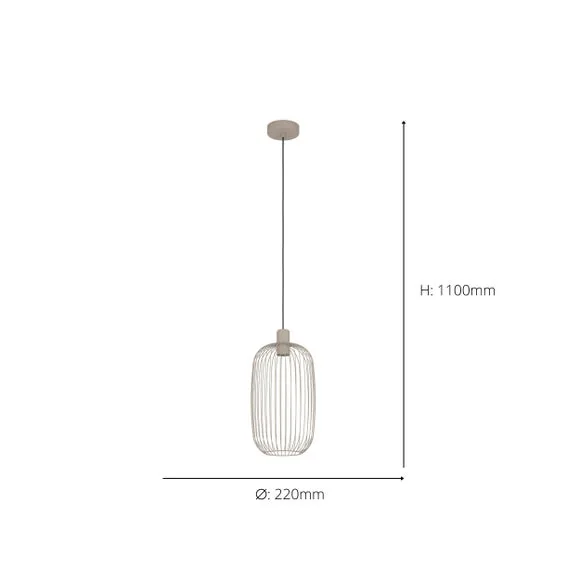EGLO Lodods Industrial Adjustable Pendant Light – image 4