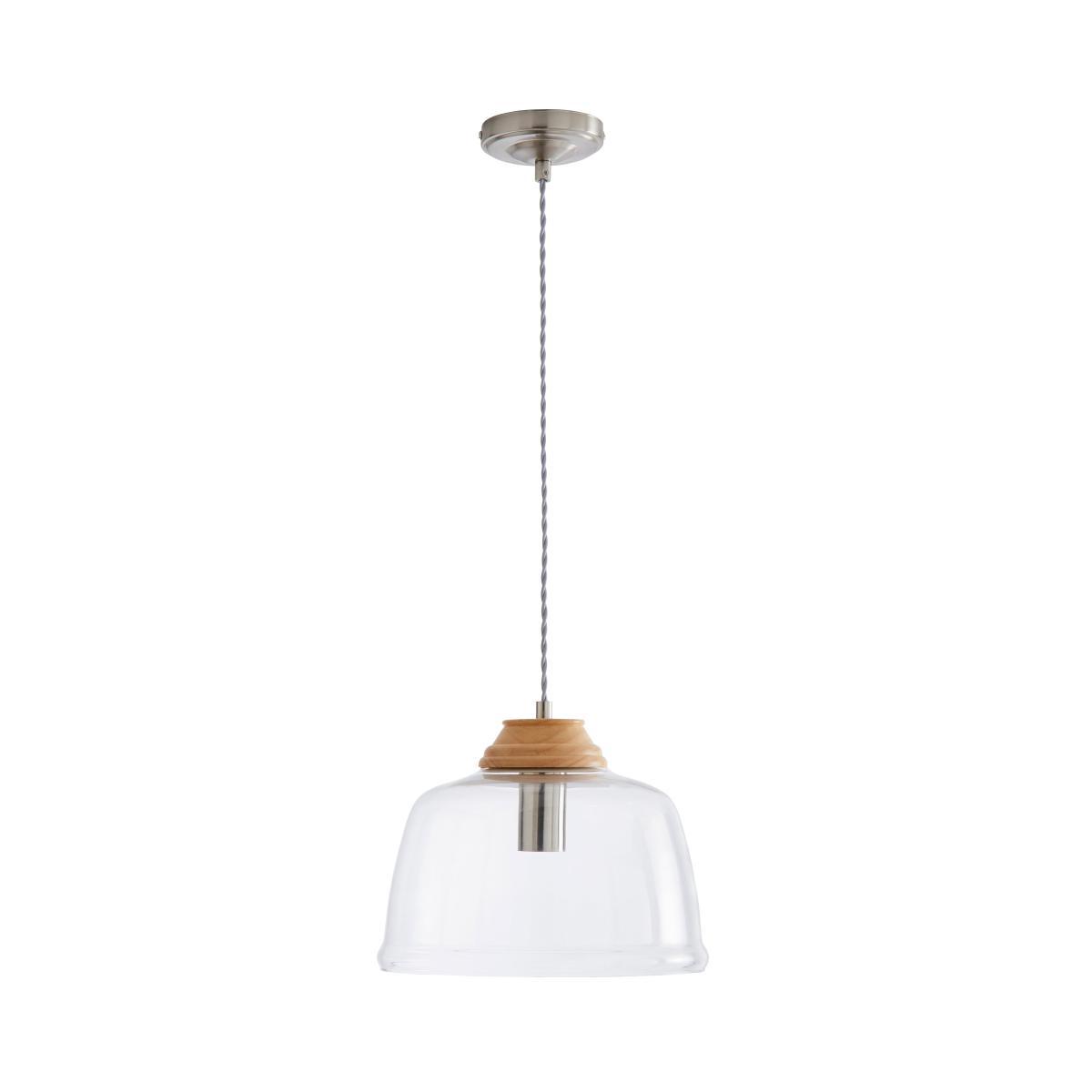 Churchgate Croxton 1 Light Ceiling Fitting Satin Nickel – image 4