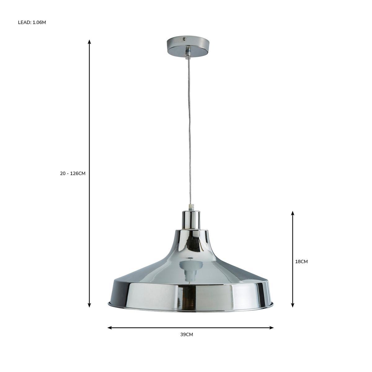 Stern Ceiling Fitting Chrome – image 5