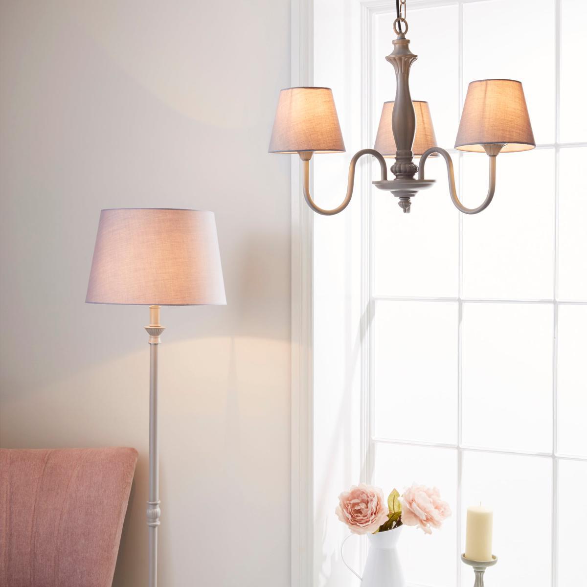 Tofty 3 Light Grey Ceiling Fitting Grey – image 6